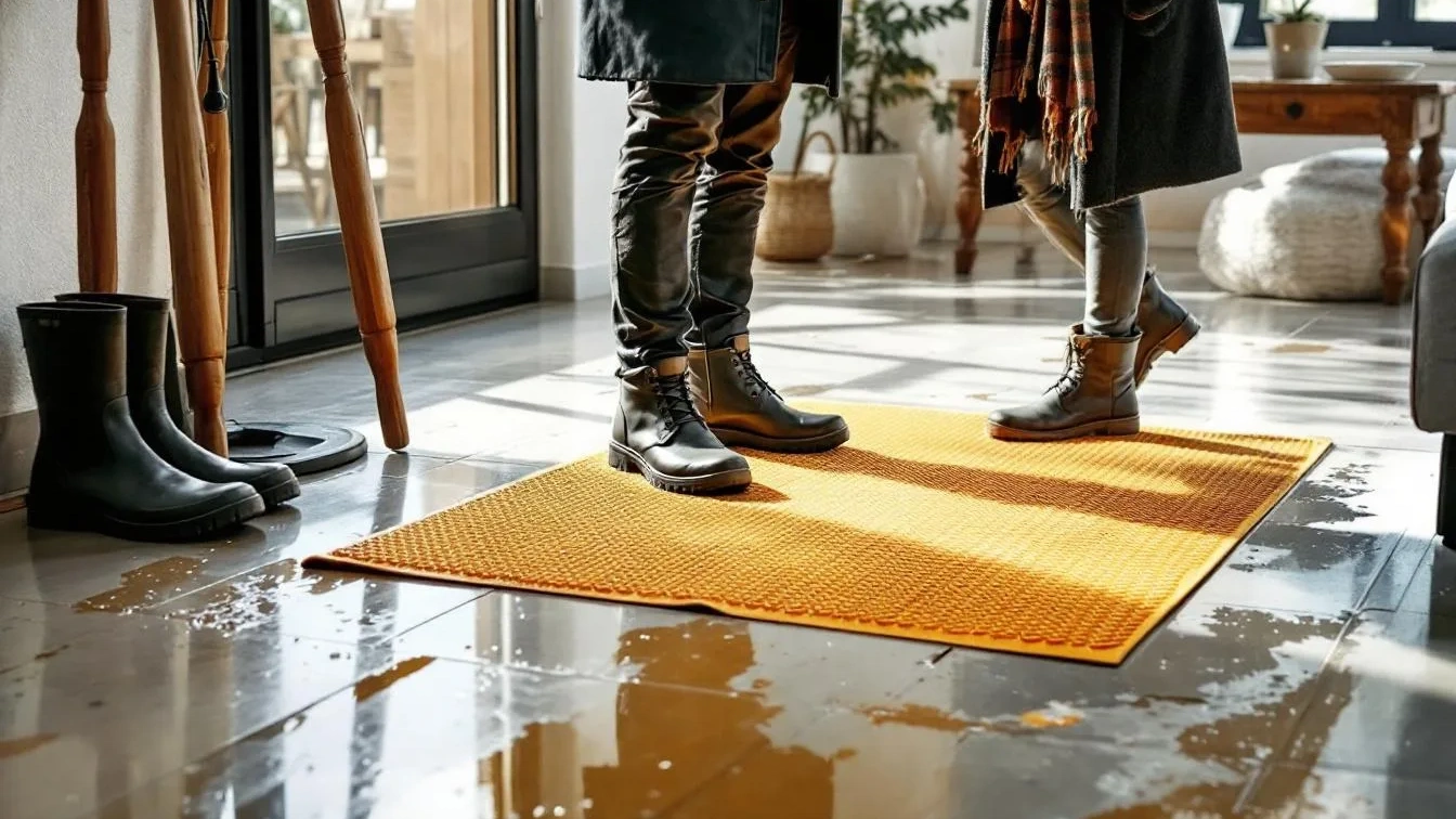 איך למנוע החלקות על רצפה רטובה בחורף