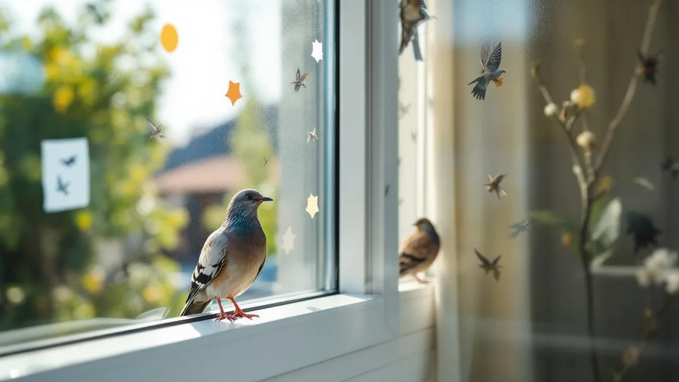 איך למנוע מציפורים להתנגש בחלונות הבית