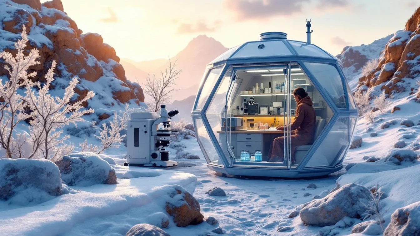 איך מדענים מגלים מיקרואורגניזמים חדשים באזורים קרים