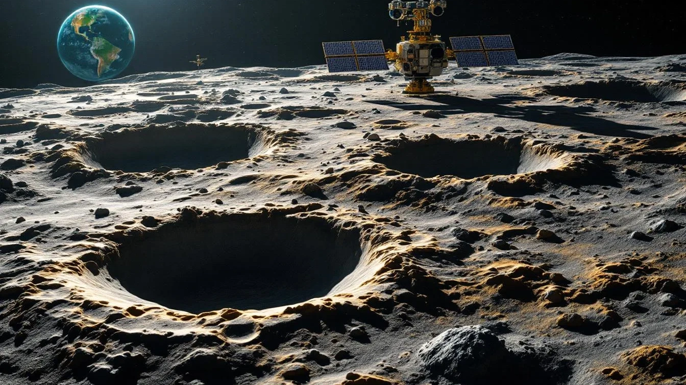 איך מדענים מגלים מכתשים חדשים על הירח