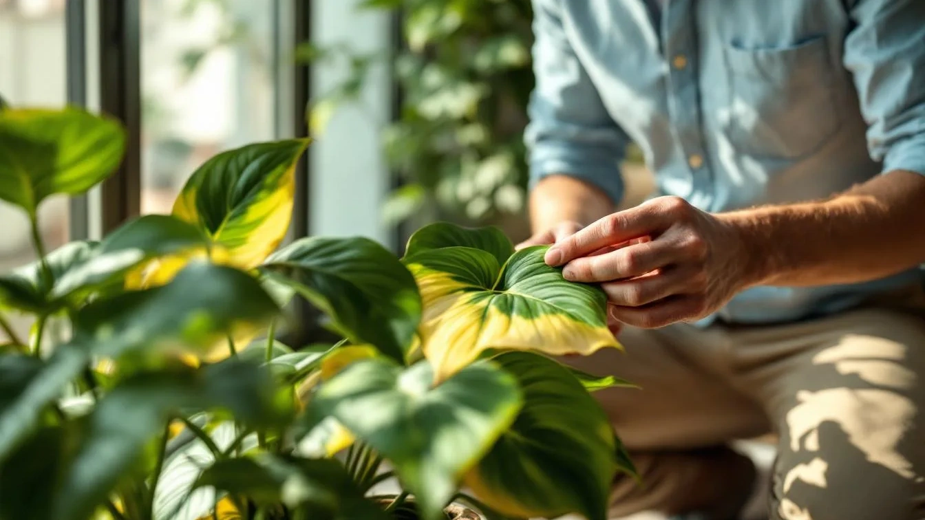 גנן חושף כיצד לתקן את בעיית העלים הצהובים בצמחי הבית שלך