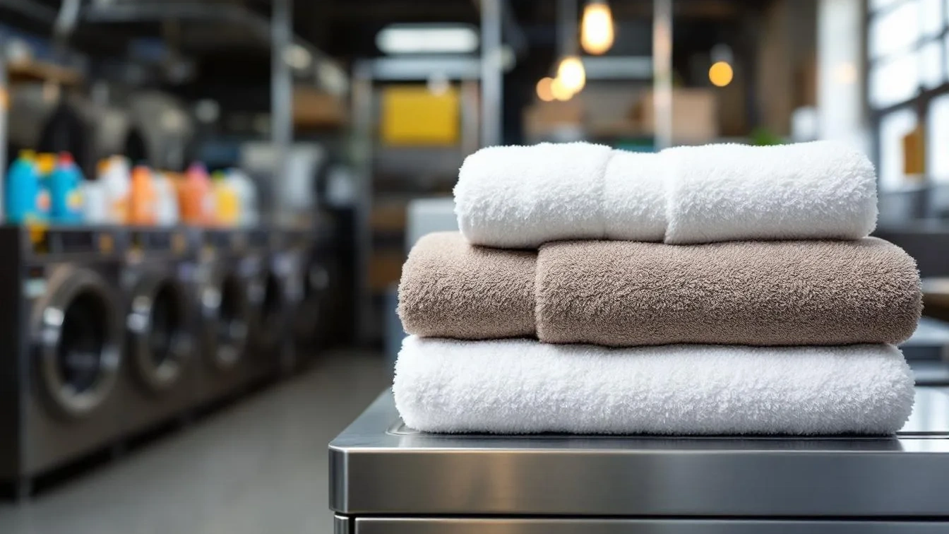 הטריק של מכבסות מסחריות לשמירה על מגבות רכות