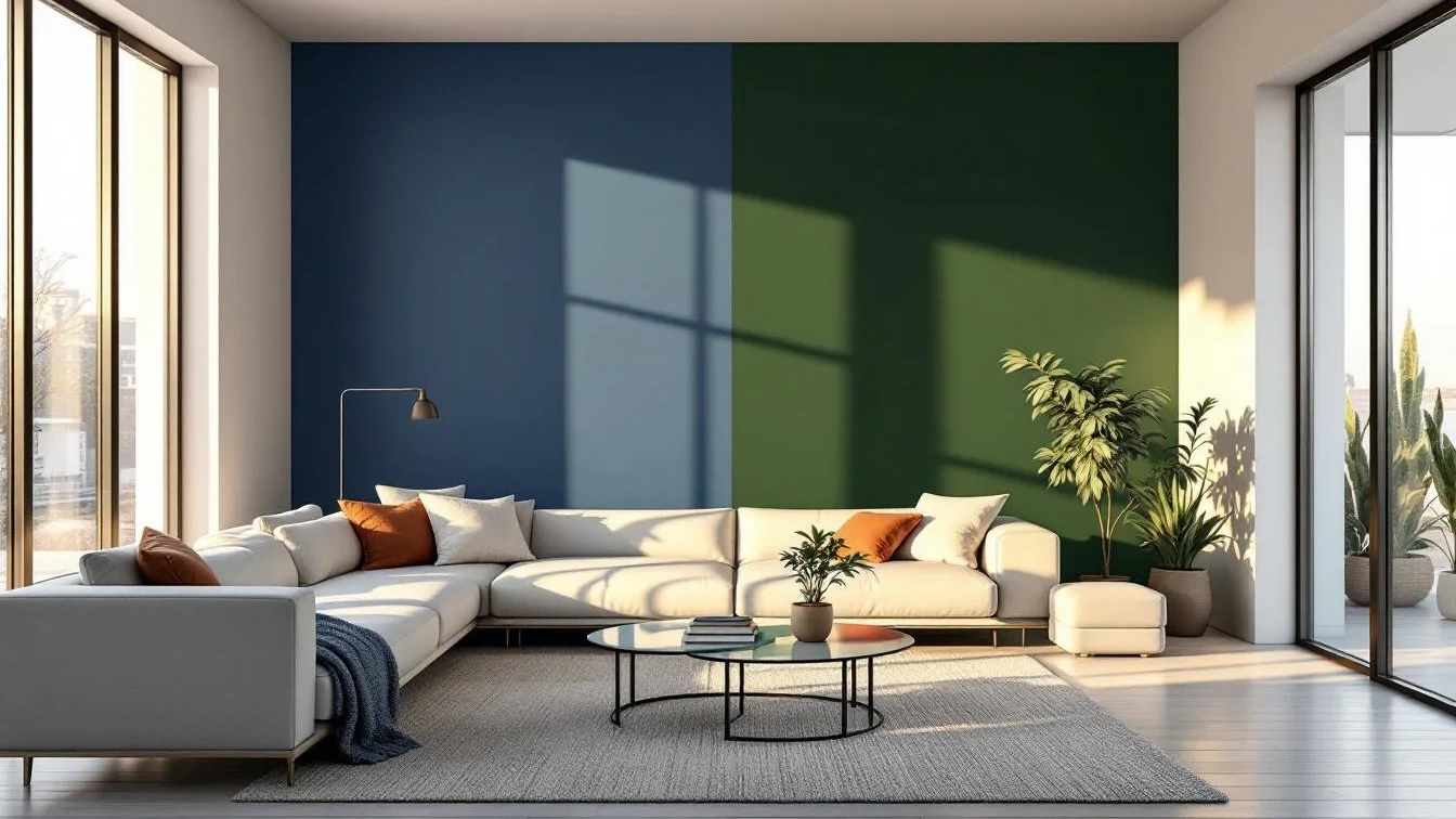 כחול או ירוק, הטריק הזה יעזור לכם לבחור את הצבע המושלם לקיר כהה