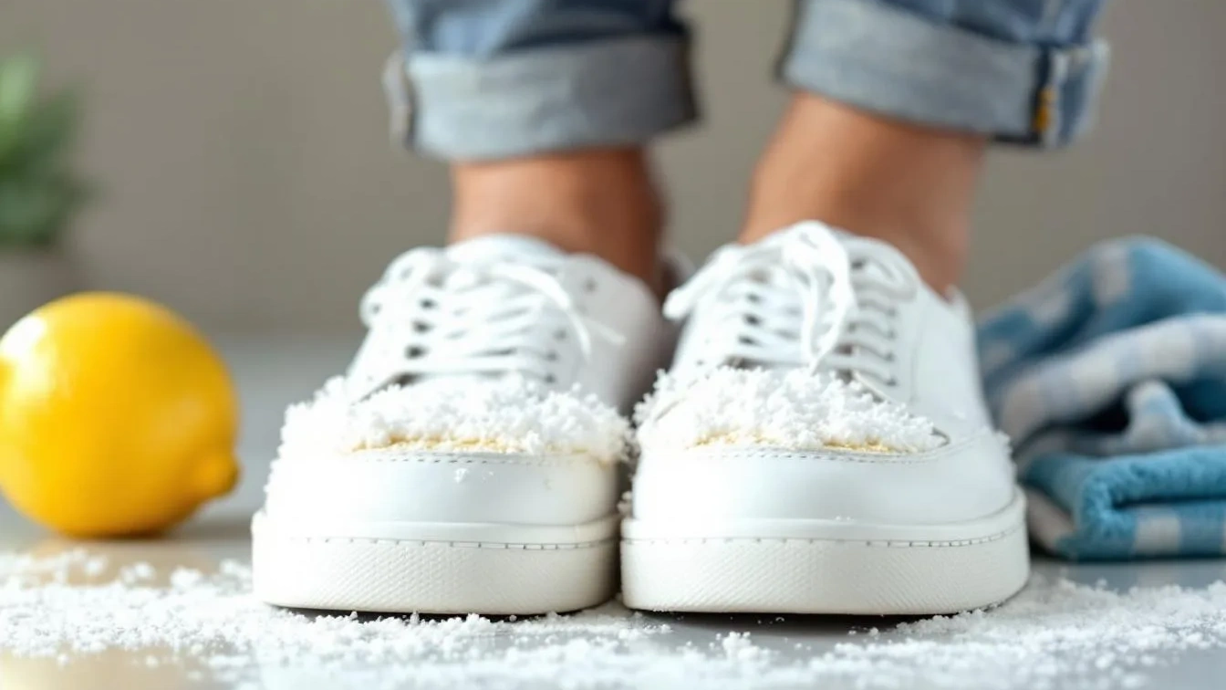 לא מים ולא סבון, הטריק הזה אומר להתראות לסוליות מצהיבות