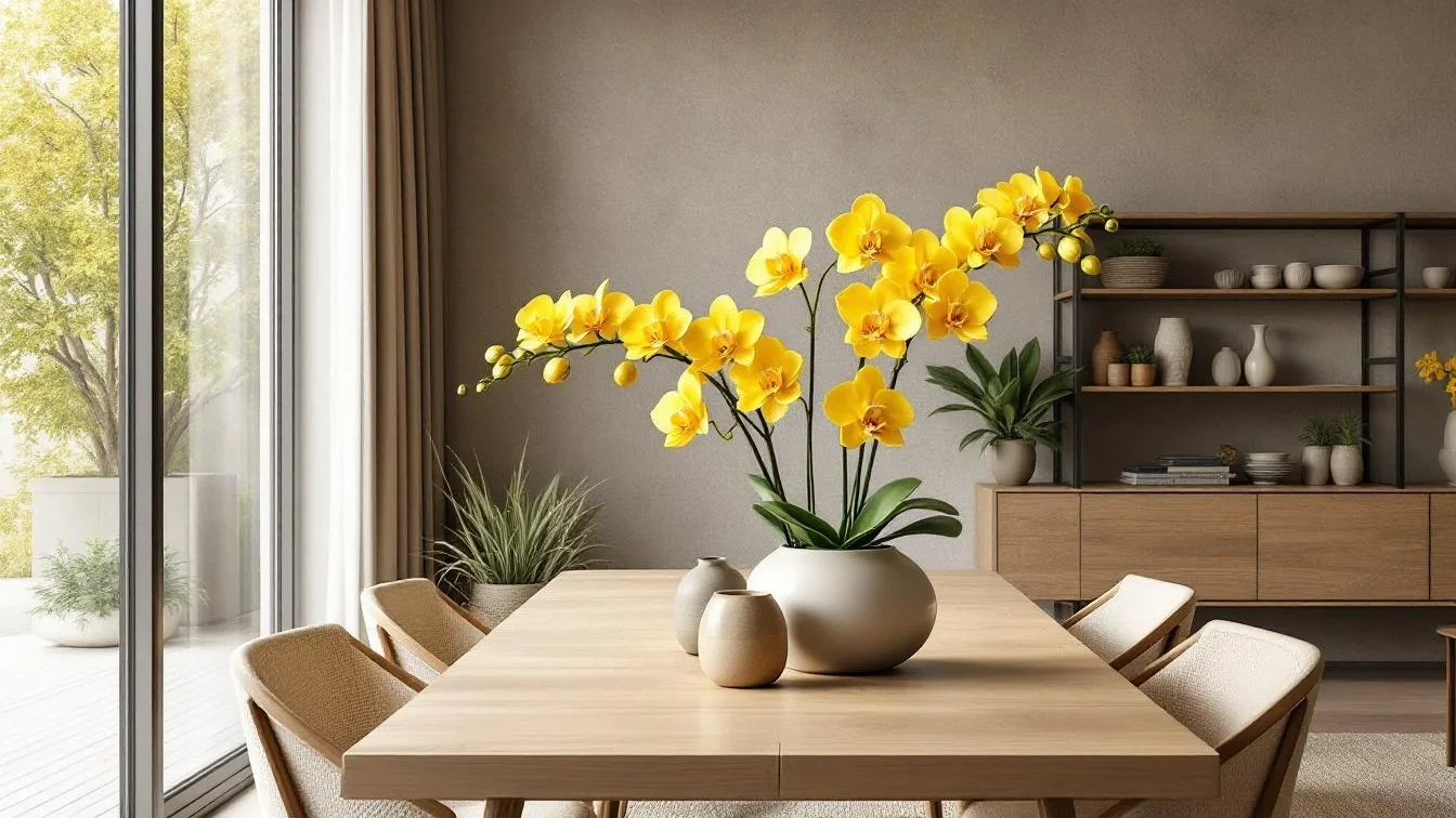 לא רק לבתי יוקרה, כך תשלבו סחלבים צהובים בעיצוב הבית שלכם