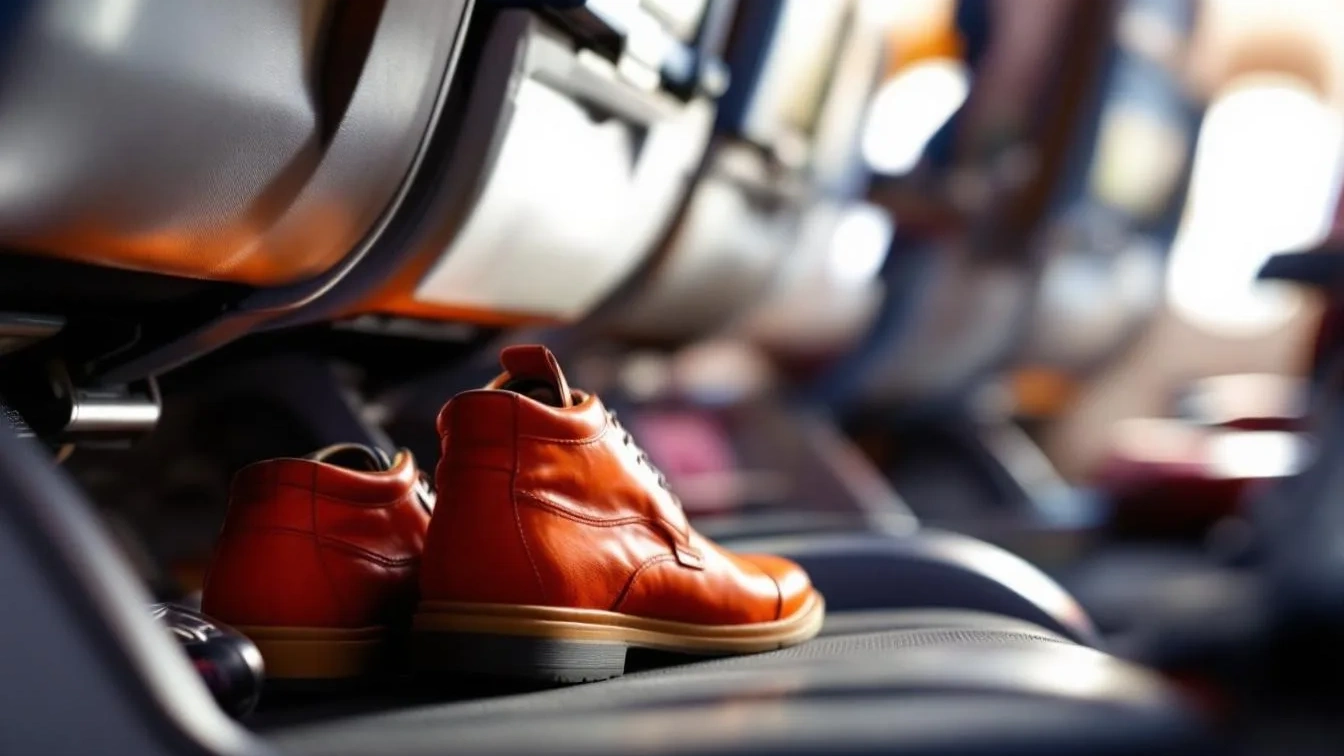 למה כדאי להשאיר את הנעליים במטוס בשביל להימנע מצרות