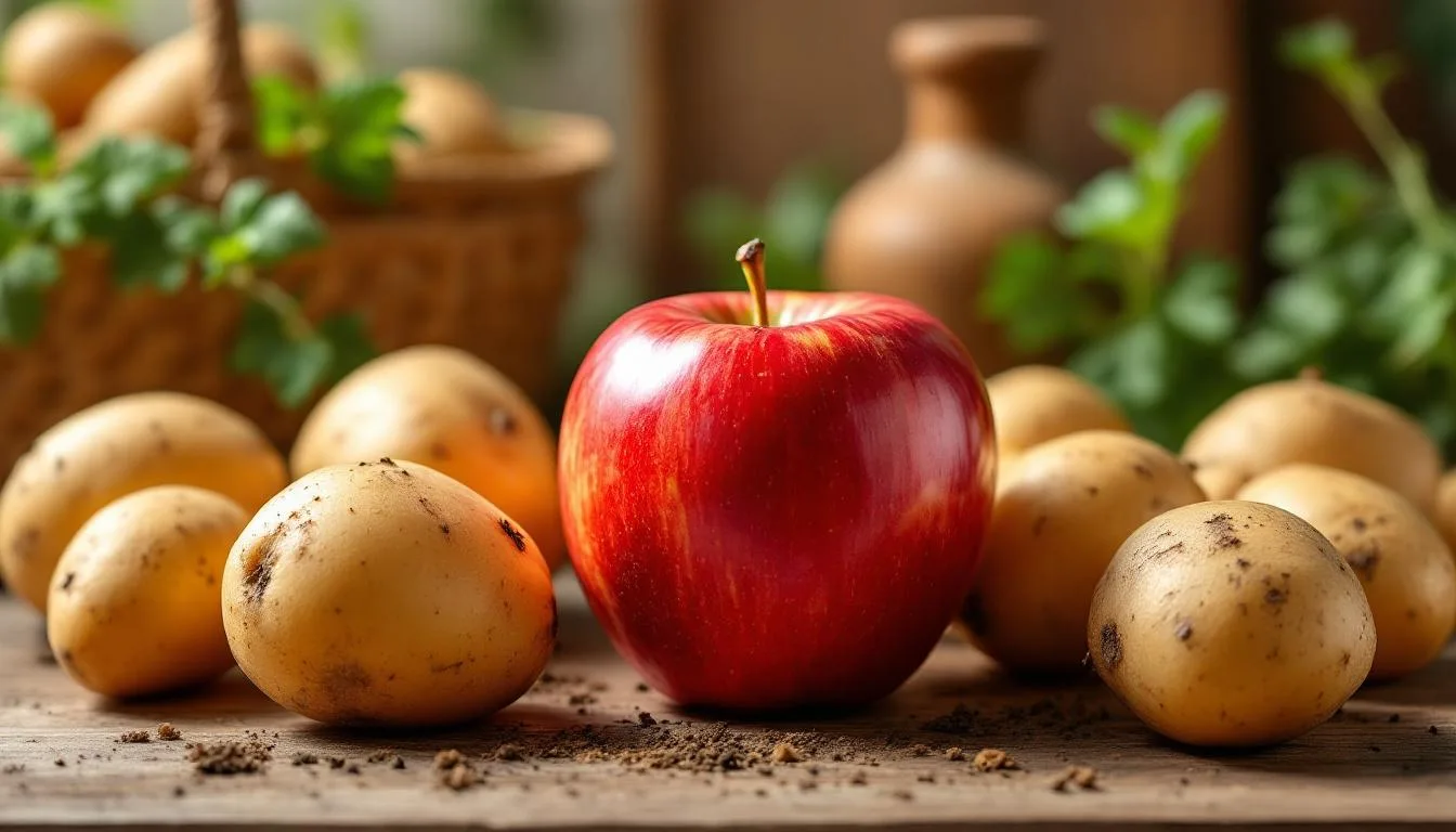 למה כדאי לשים תפוח ליד תפוחי אדמה?