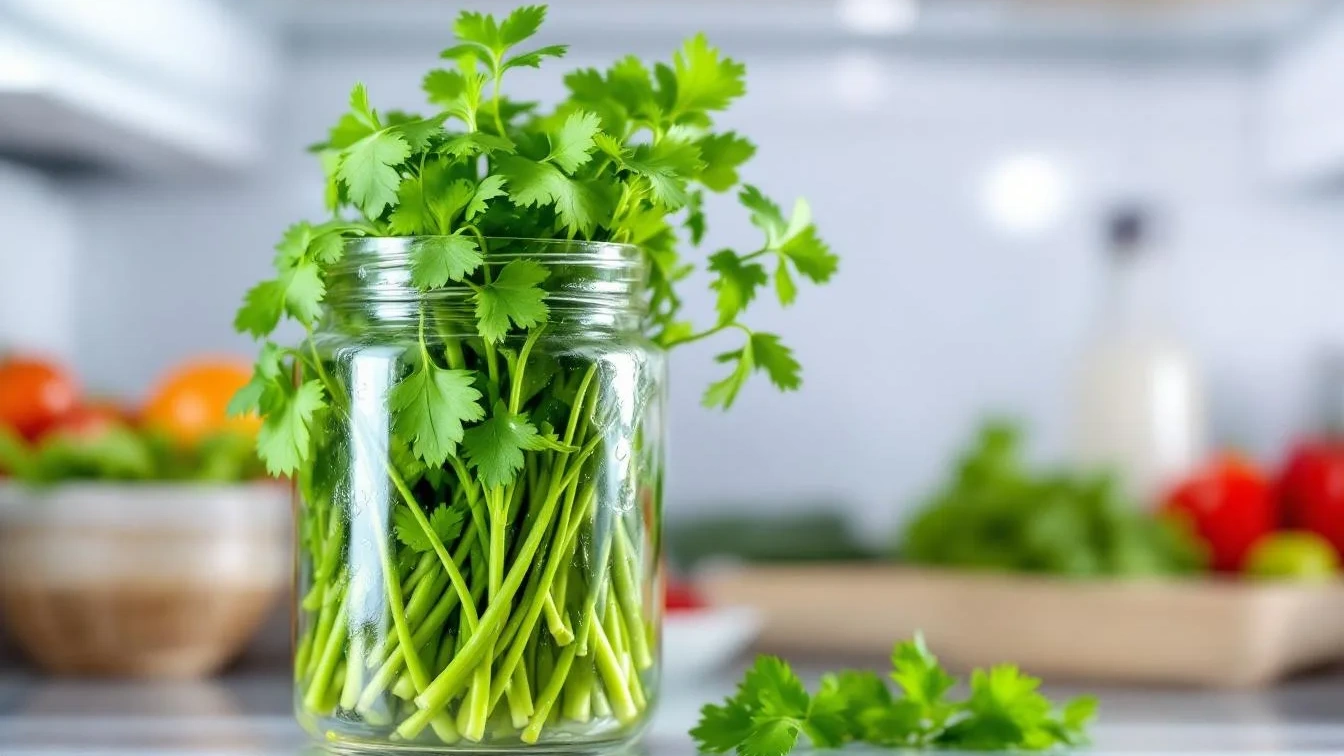 הטריק הפשוט ששומר על כוסברה טרייה במקרר עד 3 שבועות