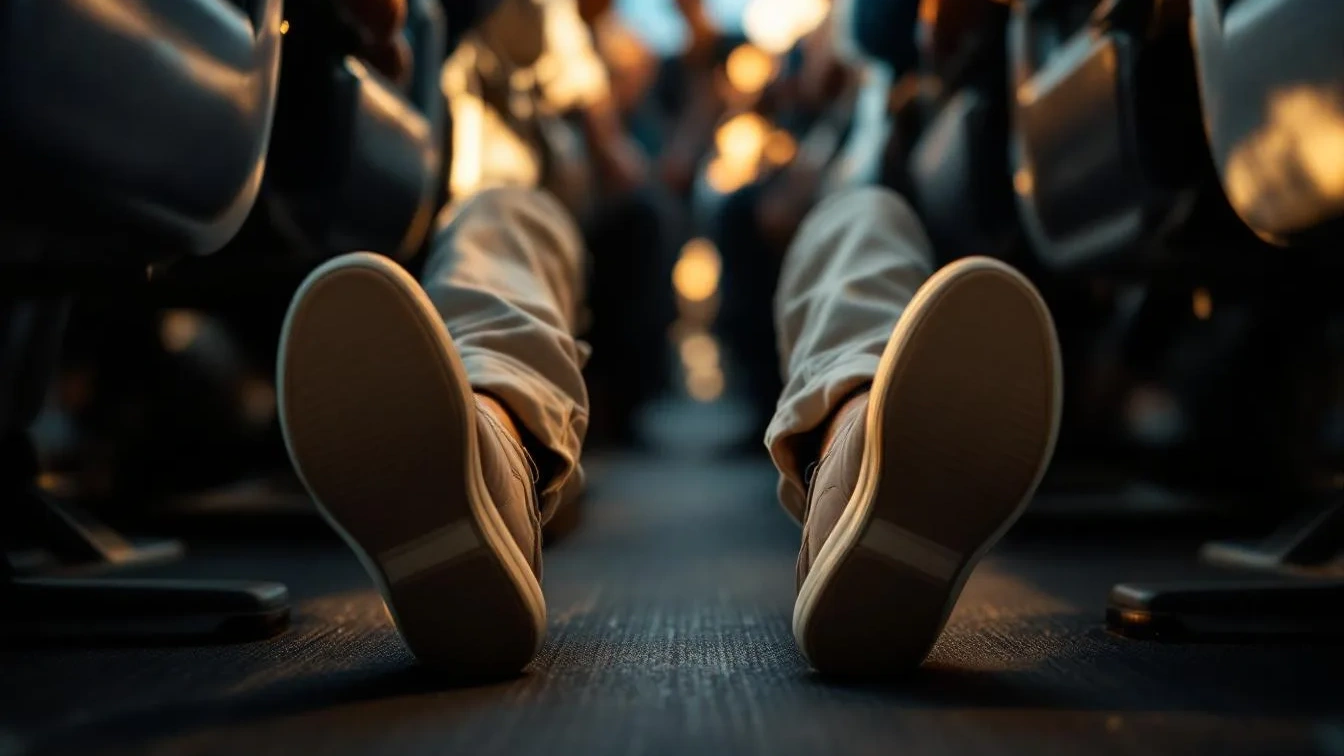 למה כדאי להשאיר את הנעליים עליכם במטוס ולחסוך בעיות