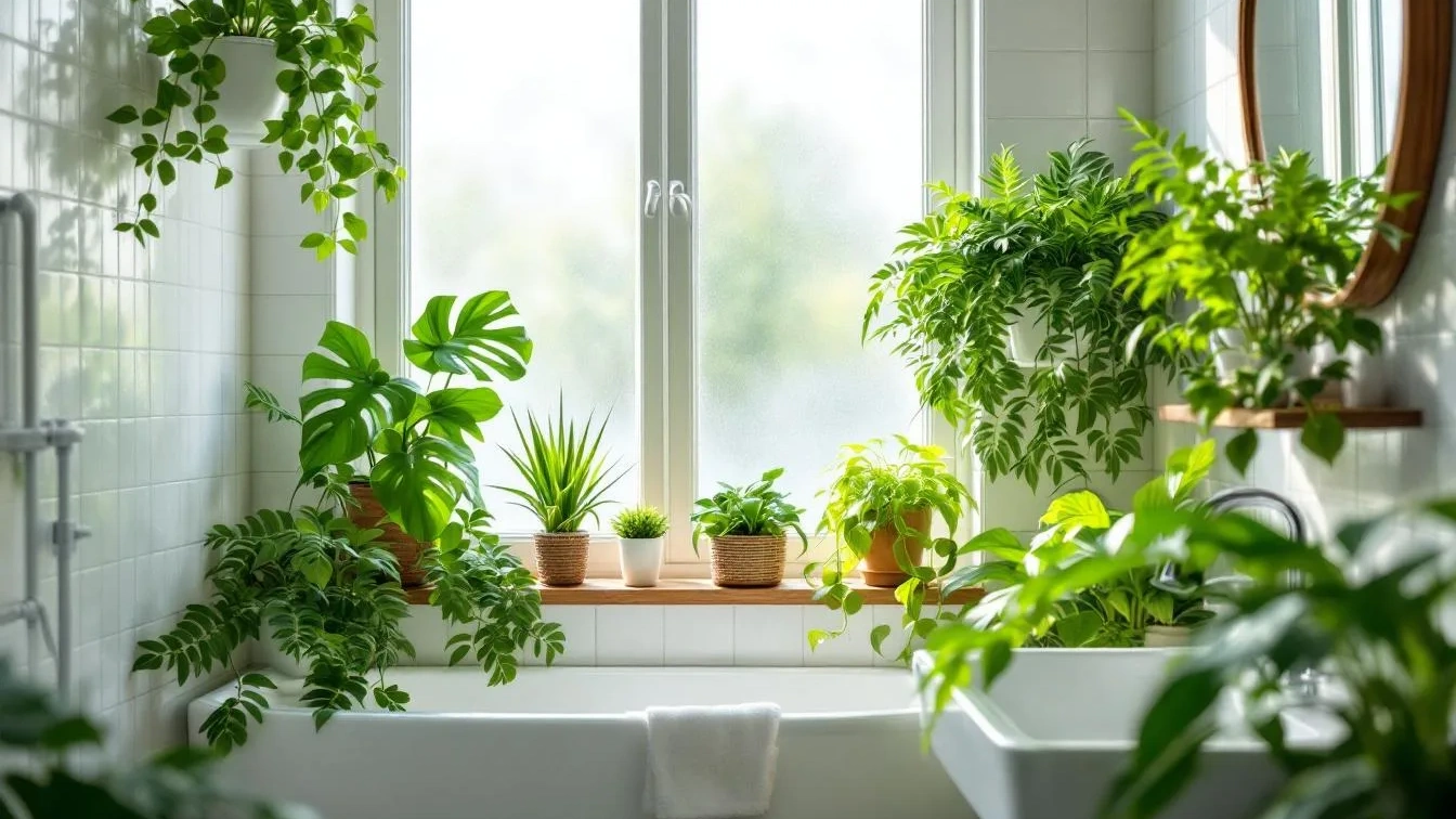מומחה מסביר אילו צמחים ישרדו הכי טוב בחדר האמבטיה שלך