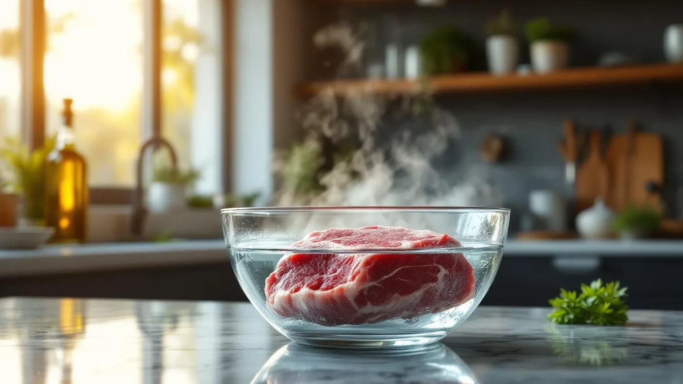 שף חושף את השיטה להפשיר בשר תוך 5 דקות בלי מאמץ